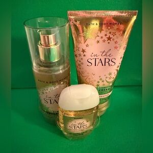 Bath & Body Works “In the Stars” Travel Size 3pc Mist, Cream, Sanitizer NEW